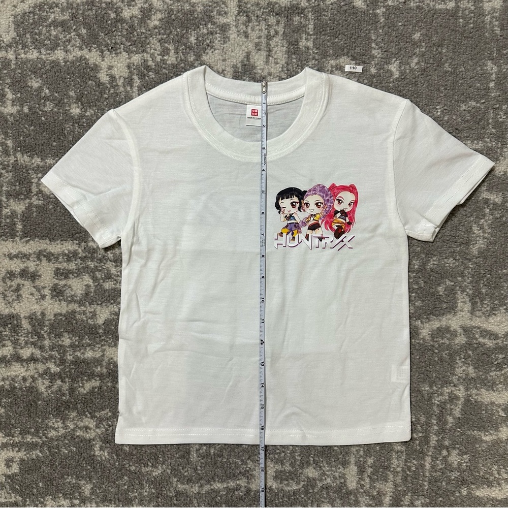 Kids T-Shirt KPop Demon Hunters Rumi, Mira & Zoey, White, Size 110, Age 5 Year - Picture 5 of 6
